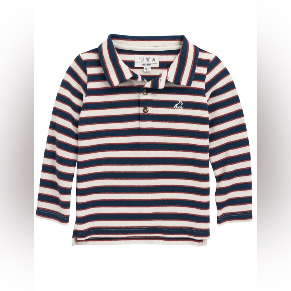 Me & Henry long-sleeve polo shirt for boys